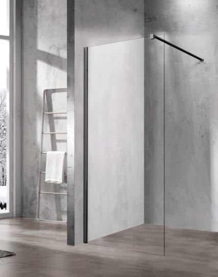 Vincea Walk-in VSW-1H600CLCLB 60 см, профиль матов черн, стекло прозрачн