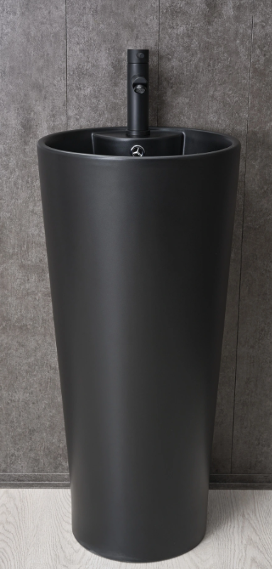 Раковина напольная черная Gid Nb131bm