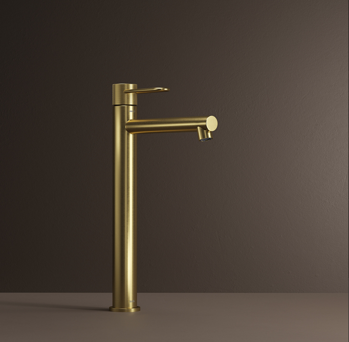 Смеситель для настольного умывальника, матовое золото, Duna, IDDIS, DUNMG01i01