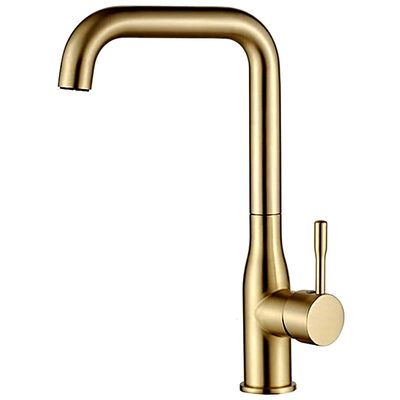 Смеситель Кухня LEDEME МАКСИ 4698Y d-35 (золотой сатин)