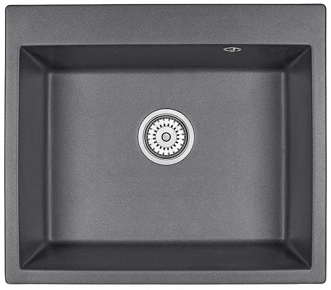 Мойка кухонная ГРАФИТ ЧЕРНО-СЕРЫЙ кварц 6001 Granula
