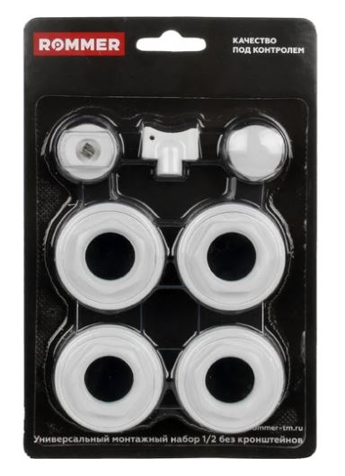 Монтажный к-т для радиатора 1/2" с 3-мя кронштейнами Grosseto