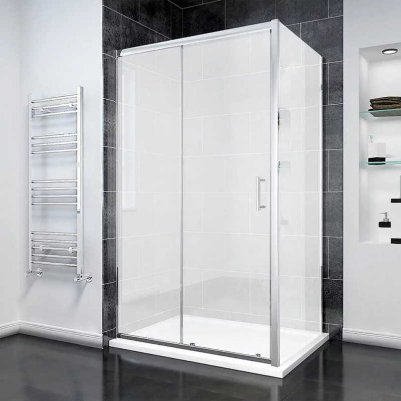 Душевой уголок Veconi Rovigo RV-055M 120х80 см, 195 профиль хром, стекло матовое 6мм